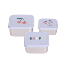 Afbeelding in Gallery-weergave laden, Lässig set snackdoosjes 3pcs Happy Fruits - Cherry Kers
