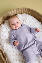 Afbeelding in Gallery-weergave laden, Lässig sweatpants GOTS pastel lila - maat 74/80