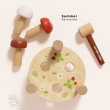 Afbeelding in Gallery-weergave laden, Le Toy Van Woodland mushrooms hamerbankje