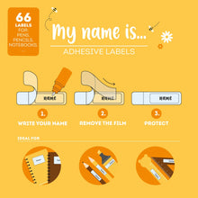 Afbeelding in Gallery-weergave laden, Legami naamstickers - Stickers My Name Is - set 66 stuks - Teddy Bear