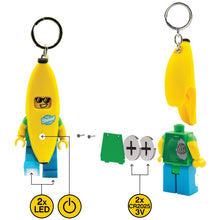 Afbeelding in Gallery-weergave laden, Lego Key Light Banana Guy - banaan sleutelhanger met licht