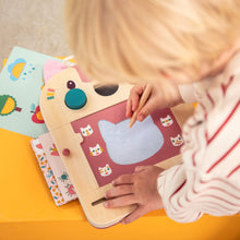 Afbeelding in Gallery-weergave laden, Lilliputiens Jeanne de Kat Houten Magische Leisteen - 83650