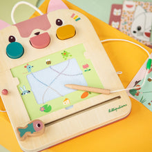 Afbeelding in Gallery-weergave laden, Lilliputiens Jeanne de Kat Houten Magische Leisteen - 83650