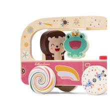 Afbeelding in Gallery-weergave laden, Lilliputiens Lena de Eenhoorn Magische Houten Bus - 83891