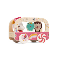 Afbeelding in Gallery-weergave laden, Lilliputiens Lena de Eenhoorn Magische Houten Bus - 83891