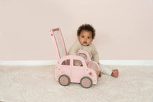 Afbeelding in Gallery-weergave laden, Little Dutch houtel loopwagen auto roze - LD7128