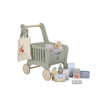 Afbeelding in Gallery-weergave laden, Little Dutch houten winkelkar boodschappenwagen - LD2509