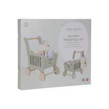 Afbeelding in Gallery-weergave laden, Little Dutch houten winkelkar boodschappenwagen - LD2509