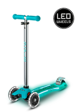 Afbeelding in Gallery-weergave laden, Micro Step Maxi Deluxe Glow LED Plus - 3-wiel kinderstep - Aqua Mint