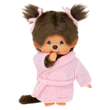 Afbeelding in Gallery-weergave laden, Monchhichi aap - Meisje in badjas (20cm)