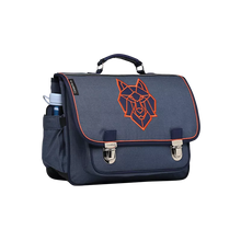 Afbeelding in Gallery-weergave laden, Caramel & Cie - Medium Boekentas Wolf blauw 38 cm - MSA08_0403