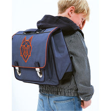 Afbeelding in Gallery-weergave laden, Caramel & Cie - Medium Boekentas Wolf blauw 38 cm - MSA08_0403