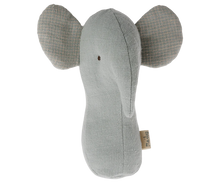 Afbeelding in Gallery-weergave laden, Maileg Lullaby friends, olifant rammelaar Light dusty blue 16-4703-01