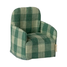 Afbeelding in Gallery-weergave laden, Maileg poppenhuis folding chair stoel - groen geruit 11-5405-00
