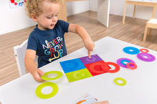 Afbeelding in Gallery-weergave laden, Miniland transparante Math Color Rings Lightpad - set 16 stuks