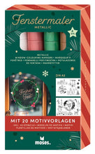 Afbeelding in Gallery-weergave laden, Moses Metallic raamstiften sterren 4 in set