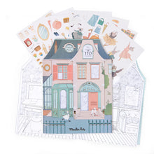 Afbeelding in Gallery-weergave laden, Moulin Roty kleurboek met 170 stickers Ecole de danse - 667600