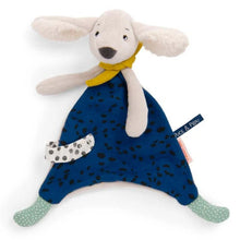 Afbeelding in Gallery-weergave laden, Moulin Roty Puce & Pilou knuffeldoek doudou hond Pilou blauw - 684006