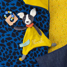 Afbeelding in Gallery-weergave laden, Moulin Roty Puce & Pilou knuffeldoek doudou hond Puce geel - 684005