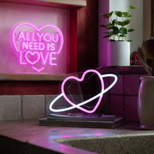 Afbeelding in Gallery-weergave laden, Legami Valentijn - Neon Effect Led Lamp - All You Need is Love - It's a Sign