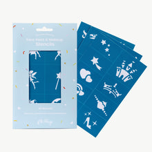 Afbeelding in Gallery-weergave laden, Oh Flossy Reusable Adhesive Face Paint & Makeup Stencils - 6 stencils