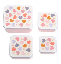 Afbeelding in Gallery-weergave laden, A Little Lovely Company - Lunch & snack box set - Hartjes