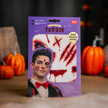 Afbeelding in Gallery-weergave laden, Legami Halloween - Temporary Face and Body Tattoos Scars