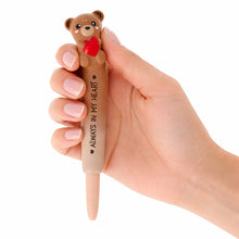 Afbeelding in Gallery-weergave laden, Legami Valentijn - Always In My Heart Teddy Bear Squishy Gel Pen - Squeezies