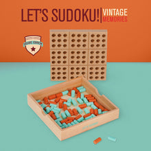 Afbeelding in Gallery-weergave laden, Legami Vintage Memories - Let's Sudoku - houten sudoku spel