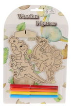 Afbeelding in Gallery-weergave laden, Houten Thema Figuren Kleuren Set