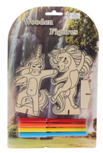 Afbeelding in Gallery-weergave laden, Houten Thema Figuren Kleuren Set