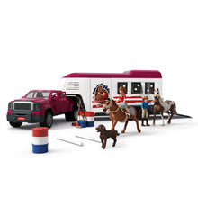Afbeelding in Gallery-weergave laden, Schleich Horse Club Lakeside-truck met aanhangwagen - 42705