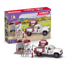 Afbeelding in Gallery-weergave laden, Schleich Horse Club Mobiele dierenarts met aanhanger - 42704