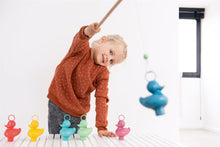 Afbeelding in Gallery-weergave laden, Scratch set Van 6 Kermiseendjes + 2 houten hengels - Koraalrif