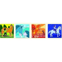 Afbeelding in Gallery-weergave laden, Djeco set van 5 teken sjablonen Paarden - DJ08818