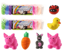 Afbeelding in Gallery-weergave laden, Cilou Vanhee ❤️ Soft klei - set 12 kleuren