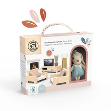 Afbeelding in Gallery-weergave laden, Speedy Monkey poppenhuis woonkamer met 1 konijntje - SP4002