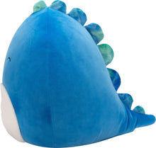 Afbeelding in Gallery-weergave laden, Squishmallows knuffel 40 cm - Brody Donkerblauwe Dino met knipoog en zachte buik