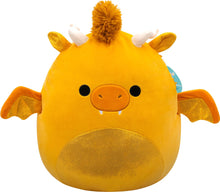Afbeelding in Gallery-weergave laden, Squishmallows knuffel 40 cm - Mister Gold Dragon met glitterbuik