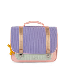 Afbeelding in Gallery-weergave laden, Stones and Bones - 024005 Boekentas Cassis - CORDUROY Lavender & Aqua