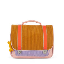 Afbeelding in Gallery-weergave laden, Stones and Bones - 024005 Boekentas Cassis - CORDUROY Honey & Lavender