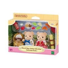 Afbeelding in Gallery-weergave laden, Elli Walters ❤️ Sylvanian Families Biscuit Bear Sister & Brother - Delicious Picnic - 5852
