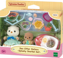 Afbeelding in Gallery-weergave laden, Adalind De Wachter 🩷 Sylvanian Families Zeeotter Zussen - Splashy Snorkel set - 5804