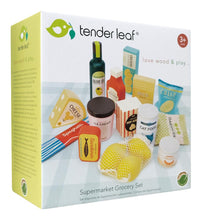 Afbeelding in Gallery-weergave laden, Tender Leaf Toys - houten boodschappenset, voedingsmiddelenset