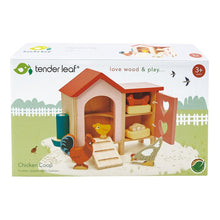 Afbeelding in Gallery-weergave laden, Tender Leaf Toys houten kippenhok - TL8164