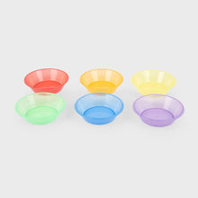 Afbeelding in Gallery-weergave laden, Tickit Doorschijnende kleursorteerschalen - set 6 stuks
