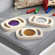 Afbeelding in Gallery-weergave laden, Tickit Gemakkelijk vast te houden glitterpanelen - set 3 stuks (paars, zilver, goud)