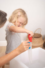 Afbeelding in Gallery-weergave laden, Tickit Jumbo Meetpipetten - set 4 stuks (rood, geel, blauw, groen) / 73131