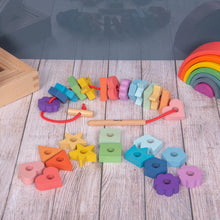 Afbeelding in Gallery-weergave laden, Tickit Regenboog Houten Vetervormen