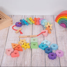 Afbeelding in Gallery-weergave laden, Tickit Regenboog Houten Vetervormen